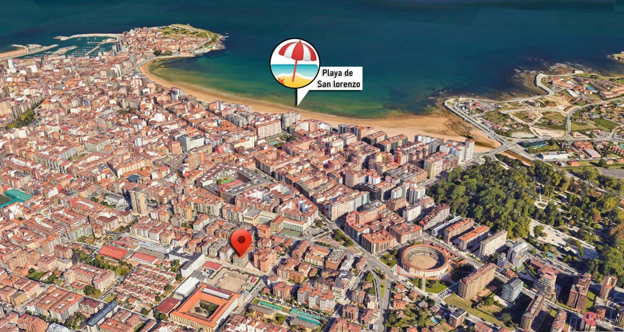 Espacio Moderno En Gijon Playa 외부 사진